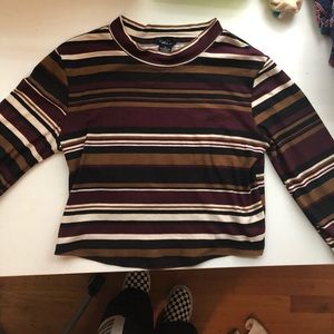 NWOT rue 21 striped crop top!!